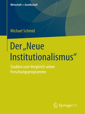 cover image of Der „Neue Institutionalismus"